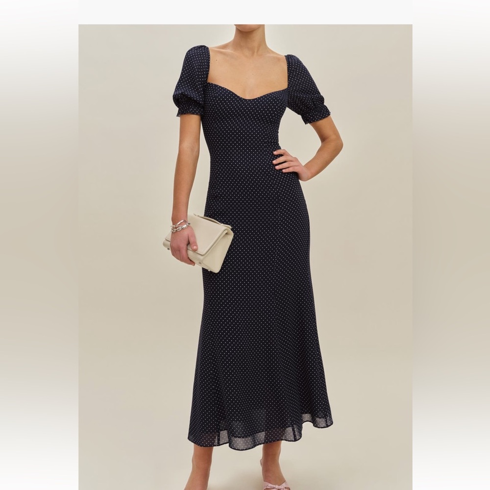 UEC Reformation Gloria Swiss Dot dress